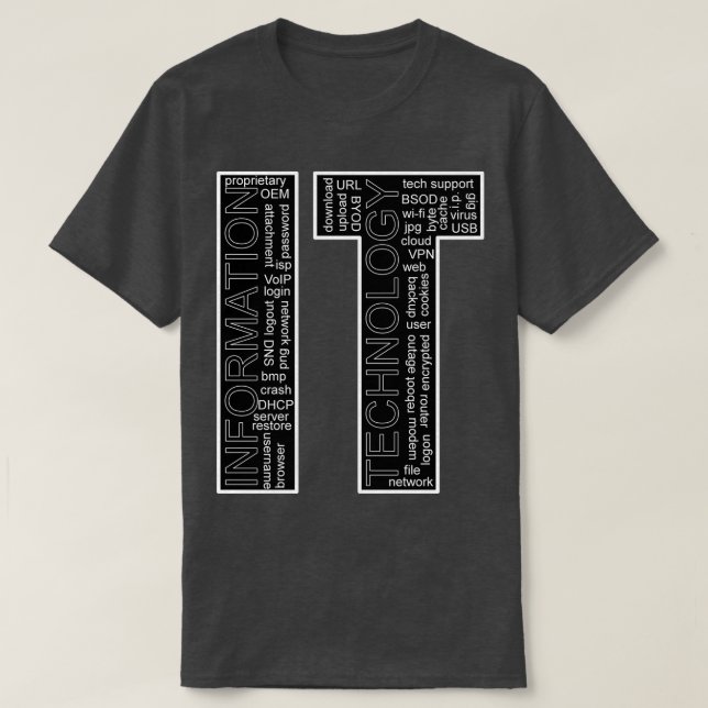 IT Information Technology T-Shirt (Design Front)