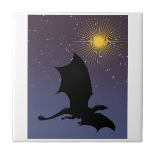It is a Dragon, it is not your imagination Ceramic Tile