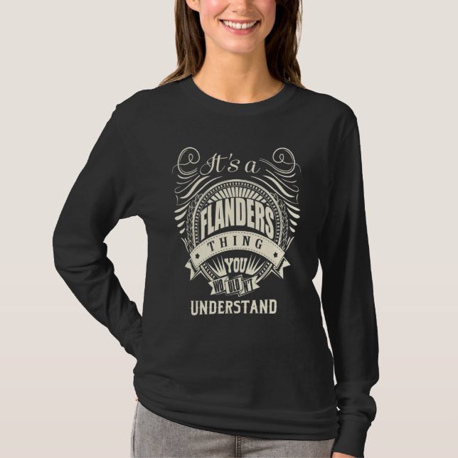 It Is A Flanders Thing You Wouldn't Understand T-Shirt (Front)
