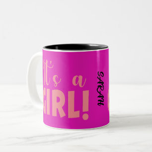 It is a girl Sarah Two-Tone Coffee Mug