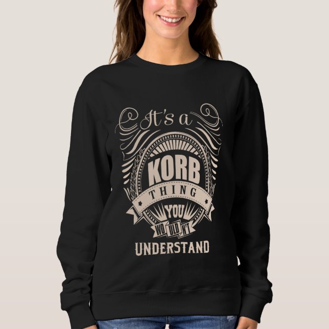 It is a KORB Thing Sweatshirt (Front)