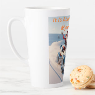 It is about time i get myself a gift, Santa Latte Mug