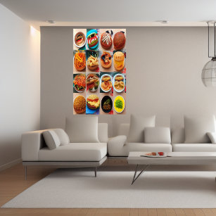 It is all about food   AI Art Poster