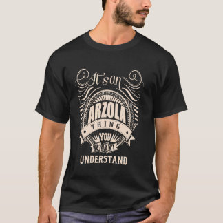 It is an ARZOLA Thing T-Shirt