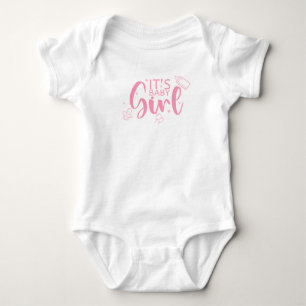 It is Baby Girl Cute Pacifier Fun Gender Reveal Bodysuit
