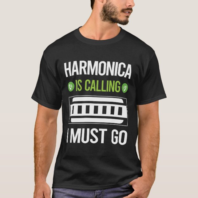 It Is Calling Harmonica Mouth Organ T-Shirt (Front)