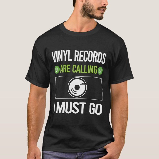It Is Calling Vinyl Record Records T-Shirt (Front)
