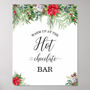 It is cold outside baby shower hot chocolate bar poster