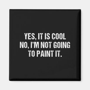 It is Cool Im Not Going to Paint It Funny Sarcasm Magnet