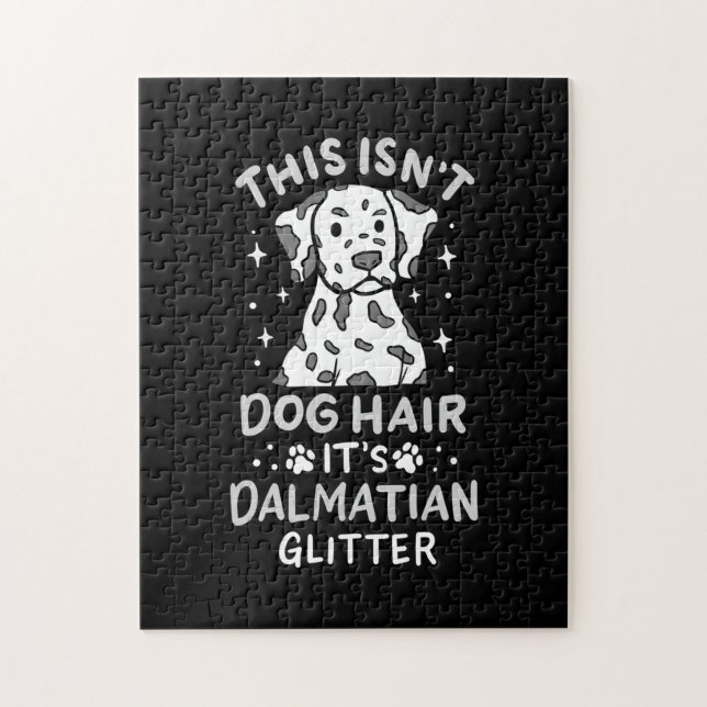 It Is Dalmatian Dog Glitter Jigsaw Puzzle (Vertical)