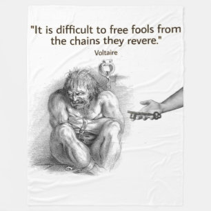 IT IS DIFFICULT TO FREE FOOLS FLEECE BLANKET