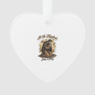 It Is Finished Bible Verse Vintage Christian Shirt Ornament