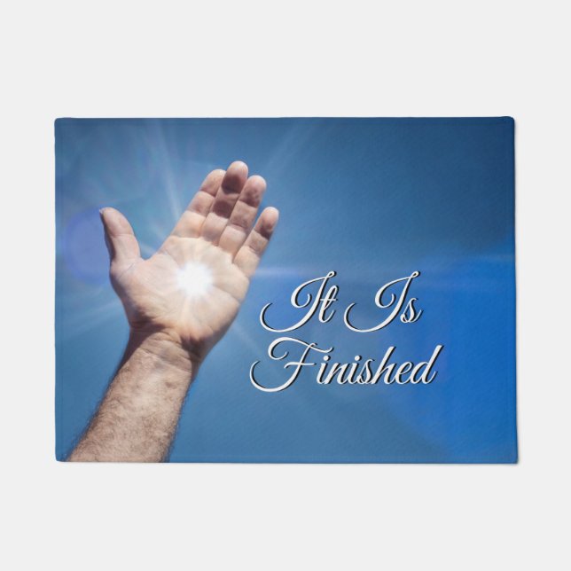 It Is Finished Doormat (Front)