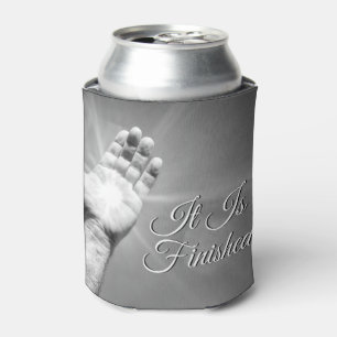 It Is Finished Grayscale Can Cooler