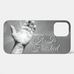 It Is Finished Grayscale iPhone 12 Case