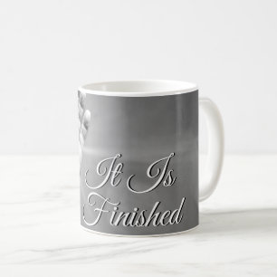 It Is Finished Grayscale Coffee Mug