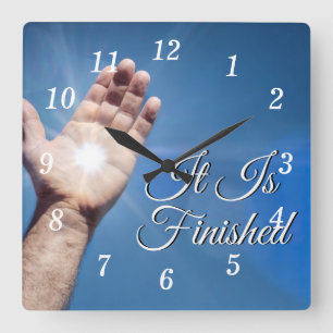 It Is Finished Wall Clock