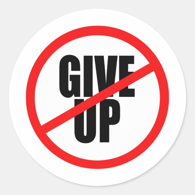 it is forbidden to give up classic round sticker (Front)