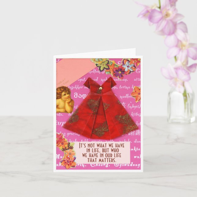 It is friends that matter ... card (Orchid)