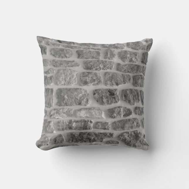 It is horizontal stone rough wall pattern backgrou cushion (Front)