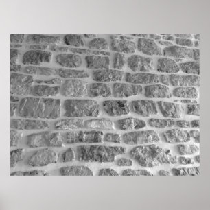 It is horizontal stone rough wall pattern backgrou poster
