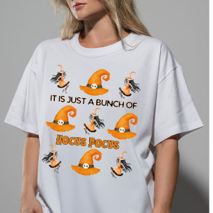 It is Just a Bunch of Hocus Pocus Halloween Witch Tri-Blend Shirt
