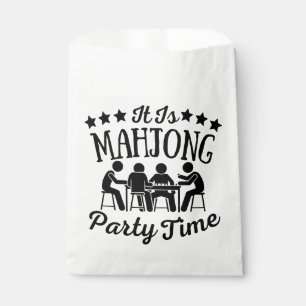 It is mahjong party time Funny mahjong Favour Bag