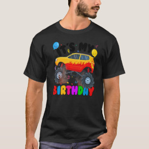 It Is My Birthday Monster Truck Car Party Day Cut T-Shirt