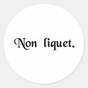 It is not clear. classic round sticker