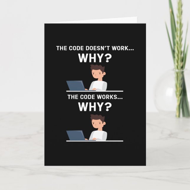 It is Ok Computer Computer Scientist Hacker It Card (Front)