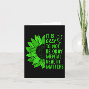 It Is Okay To Not Be Okay Tank Top Card