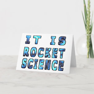 It Is Rocket Science In 3D Card