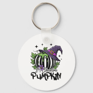 It Is Showtime Pumpkin Witch Halloween Spooky Seas Key Ring