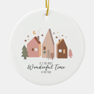 It Is The Most Wonderful Time Of The Year Ceramic Ornament