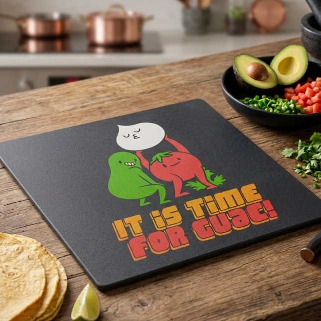 It Is Time For Guac! Cutting Board (Creator Uploaded)