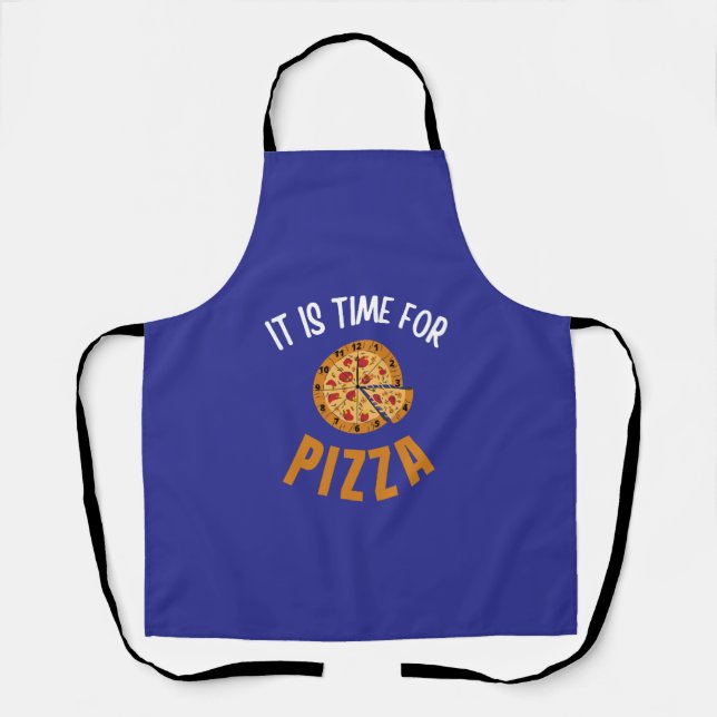 It is time for pizza apron (Front)