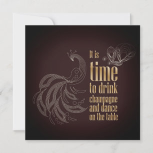 It is time to drink champagne and dance on the tab
