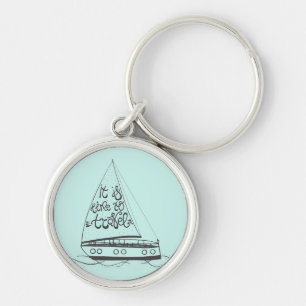 It Is Time To Travel Key Ring
