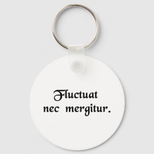 It is tossed by the waves but it does not sink key ring