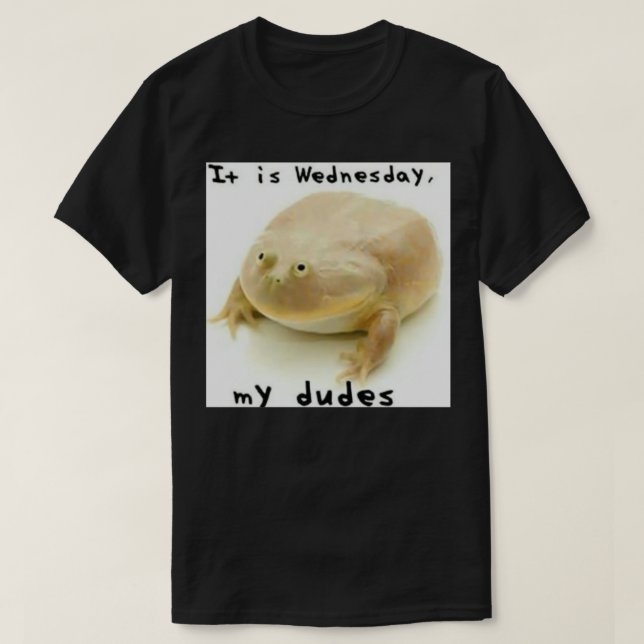It is Wednesday my dudes 3 T-Shirt (Design Front)