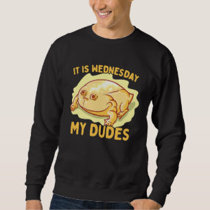 It is Wednesday My Dudes classic frog meme Sweatshirt