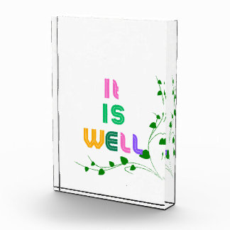 It is Well Acrylic Block