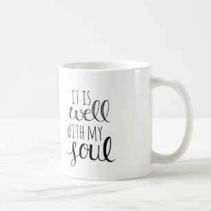 It is Well Hand Lettered Mug
