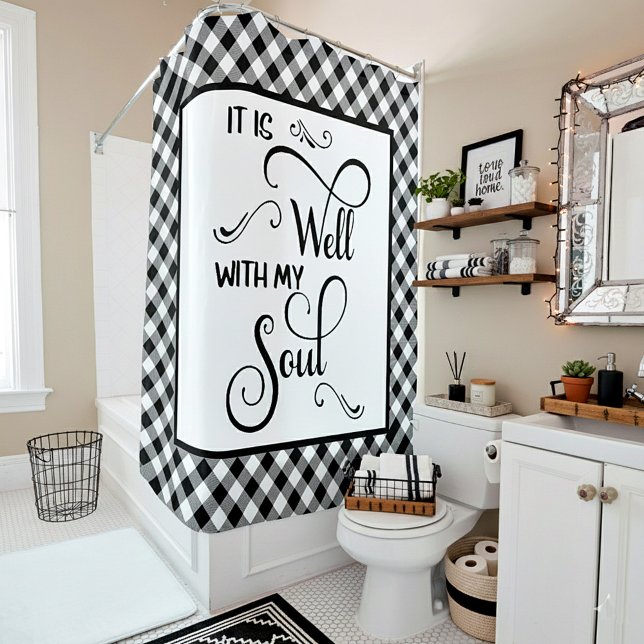 It is well   shower curtain (Creator Uploaded)