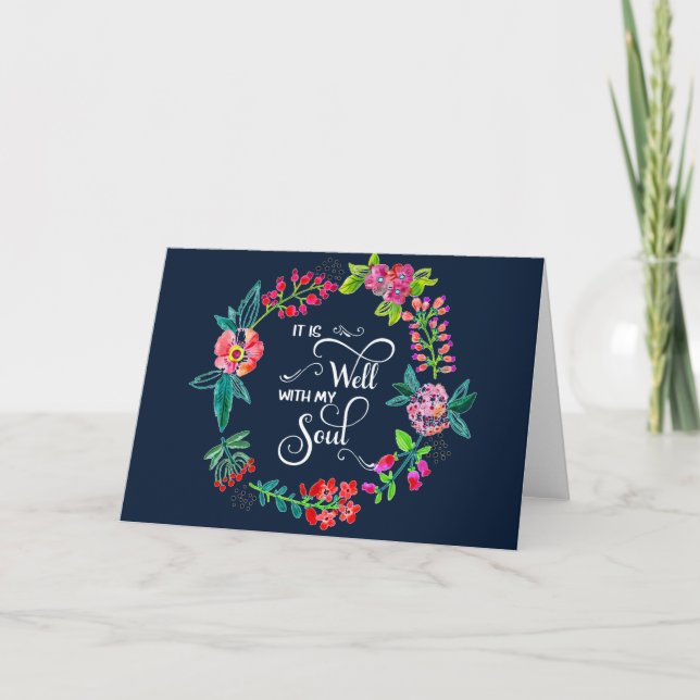 It is well with my soul  card (Front)