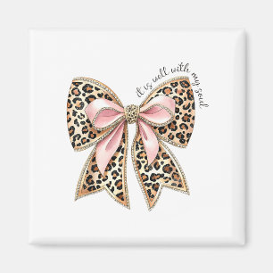 It Is Well With My Soul Christian Leopard Coquette Magnet