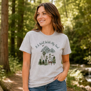 It is Well with my Soul Christian Song Woodland T-Shirt