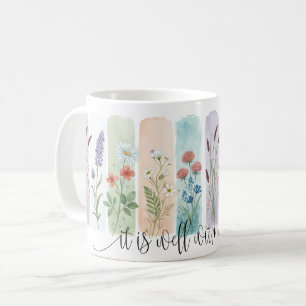It Is Well With My Soul Floral Mug