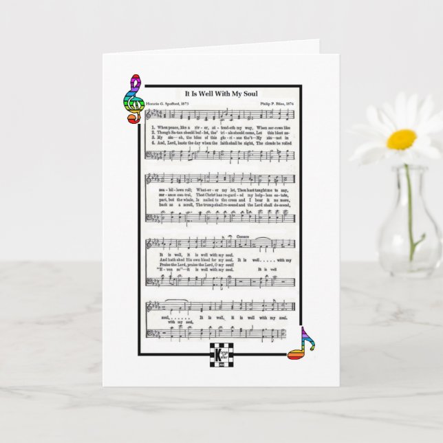 It Is Well With My Soul Greeting Card (Small Plant)