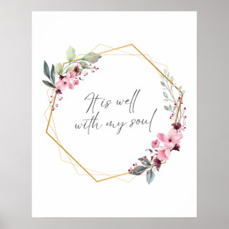 It Is Well With My Soul Hymn Quote Print